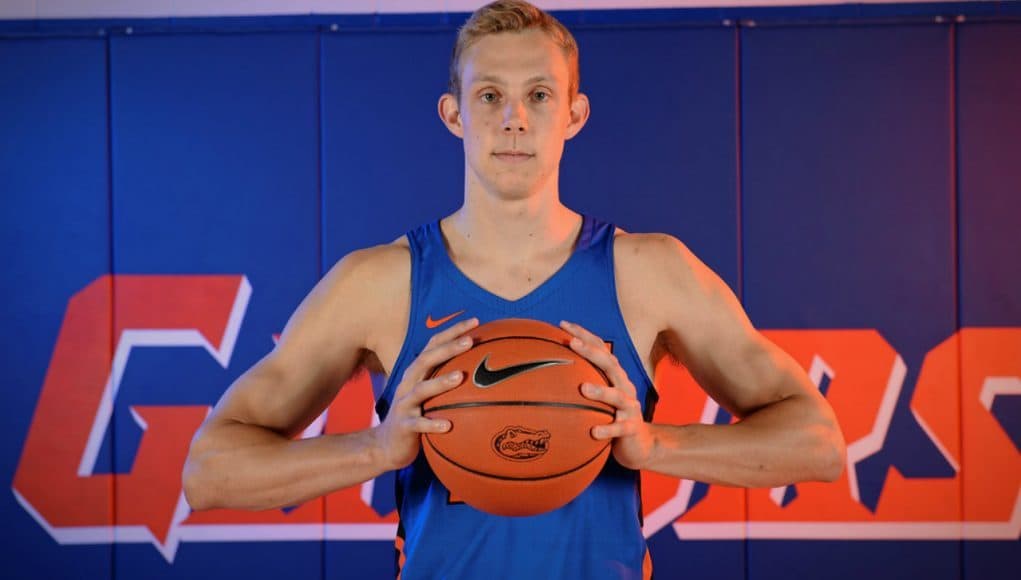 Florida Gators basketball player Canyon Barry at media days 2016- 1280x853