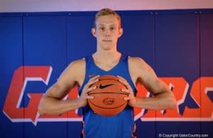 Florida Gators basketball player Canyon Barry at media days 2016- 1280x853