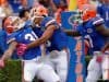 Florida Gators defensive back Teez Tabor celebrates with his teammates- 1280x853