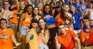 Florida Gators fans cheer during the Gators homecoming game- 1280x853