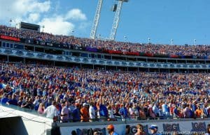 Florida Gators fans in Jacksonville in 2015 for the UGA game- 1280x853