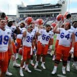 Florida Gators players celebrate a win over Vanderbilt-1280x884