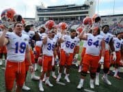 Florida Gators players celebrate a win over Vanderbilt-1280x884