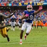 Florida Gators receiver Tyrie Cleveland scores his first touchdown against Missouri- 1280x855