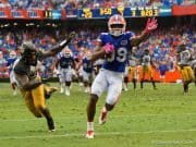 Florida Gators receiver Tyrie Cleveland scores his first touchdown against Missouri- 1280x855