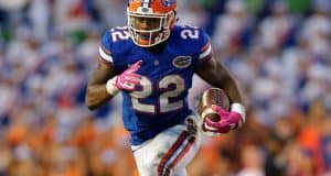 Florida Gators running back Lamical Perine runs against Missouri- 1280x853