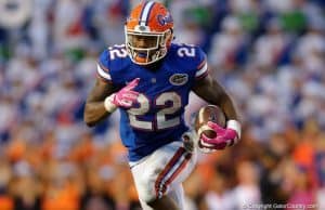 Florida Gators running back Lamical Perine runs against Missouri- 1280x853