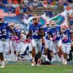 The Florida Gators take on the field against the Missouri Tigers- 1280x853