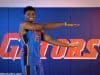 University of Florida big man John Egbunu chomps during basketball media day- Florida Gators basketball- 1280 x866