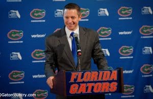 University of Florida head basketball coach Mike White holds a press conference at the 2016 media day- Florida Gators basketball- 1280x782