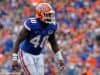 University of Florida linebacker Jarrad Davis scans the Missouri offense in a 40-14 win over the Tigers on homecoming- Florida Gators football- 1280x852