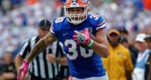 University of Florida tight end DeAndre Goolsby catches a pass in a win over the Missouri Tigers- Florida Gators football- 1280x852