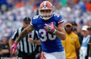 University of Florida tight end DeAndre Goolsby catches a pass in a win over the Missouri Tigers- Florida Gators football- 1280x852