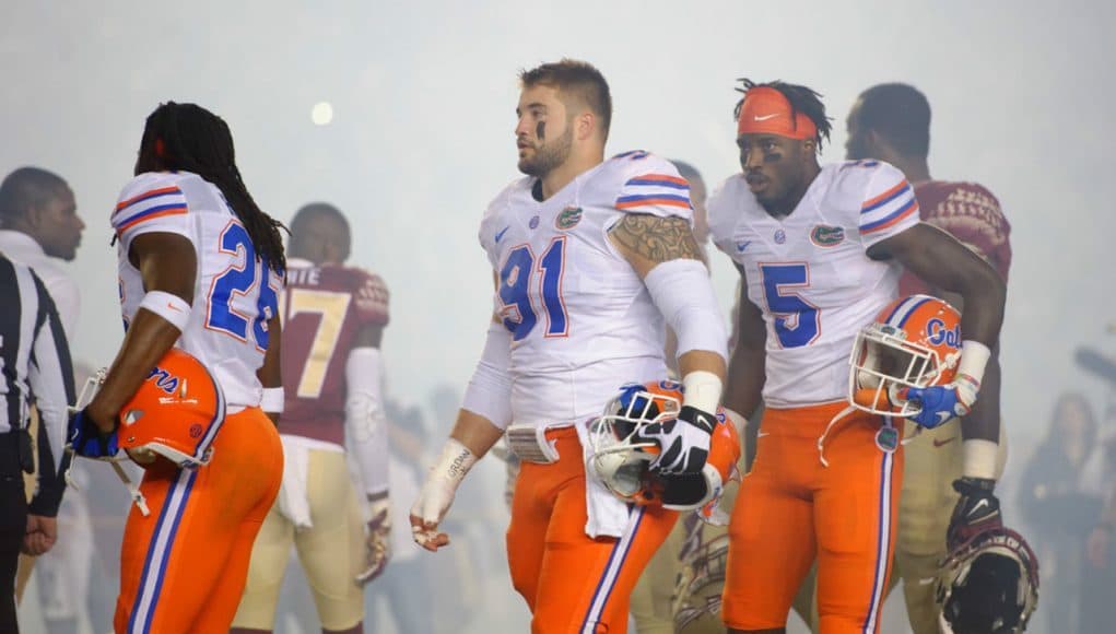 Florida Gators captains before the game against FSU in 2016- 1280x853