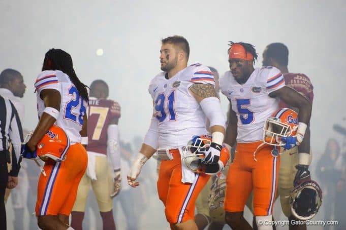 Florida Gators captains before the game against FSU in 2016- 1280x853