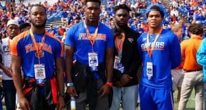 Florida Gators commits Zach Carter, Daquon Green, and Malik Davis with Jonathan King- 1280x855