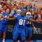 Florida Gators receiver Antonio Callaway celebrates after defeating South Carolina- 1280x853
