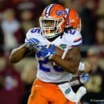 Florida Gators running back Jordan Scarlett run against FSU in 2016- 1280x853