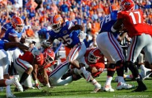 Florida Gators running back Jordan Scarlett scores against Georgia - 1280x851