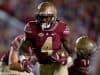 Florida State running back Dalvin Cook rushes for a first down against the Gators in a 31-13 win in Tallahassee- Florida Gators football- 1280x852