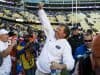 Nov 19, 2016; Baton Rouge, LA, USA; Florida Gators head coach Jim McElwain celebrates the win over the LSU Tigers at Tiger Stadium. The Gators defeat the Tigers 16-10. Mandatory Credit: Jerome Miron-USA TODAY Sports