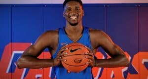 University of Florida forward Kevarrius Hayes poses during media day- Florida Gators basketball- 1280x852