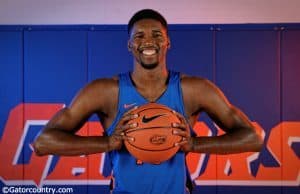 University of Florida forward Kevarrius Hayes poses during media day- Florida Gators basketball- 1280x852