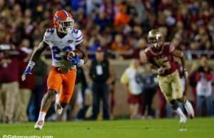 University of Florida freshman cornerback Chauncey Gardner returns his first career interception against FSU- Florida Gators football- 1280x852