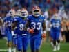 University of Florida freshman linebacker David Reese runs out onto the field for his first collegiate game with the Florida Gators- Florida Gators football- 1280x852