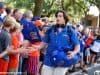 University of Florida offensive lineman Tyler Jordan greets fans during Gator Walk before the UMass game- Florida Gators football- 1280x854