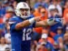 University of Florida quarterback Austin Appleby makes calls at the line of scrimmage in a win over South Carolina- Florida Gators football- 1280x852