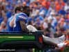 University of Florida senior safety Marcus Maye is carted off the field after breaking his arm on senior day- Florida Gators football- 1280x852