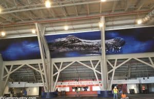 The newly renovated atrium inside the grand entrance inside the Exactech Arena at the Stephen C. O’Connell Center- Florida Gators basketball- 1281x854