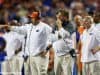 University of Florida head coach Jim McElwain and defensive coordinator Geoff Collins on the sideline during the SEC Championship- Florida Gators football- 1280x852