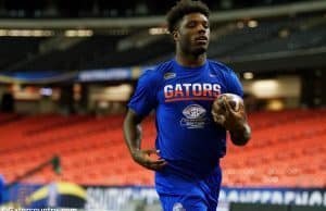 University of Florida running back Jordan Cronkrite during Florida’s open practice before the SEC Championship game- Florida Gators football- 1280x852