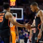 Florida Gators basketball guard KeVaughn Allen and Kasey Hill against Tennessee- 1280x853