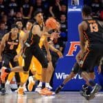 Florida Gators basketball players Devin Robinson and Kevarrius Hayes- 1280x853