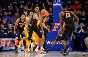 Florida Gators basketball players Devin Robinson and Kevarrius Hayes- 1280x853