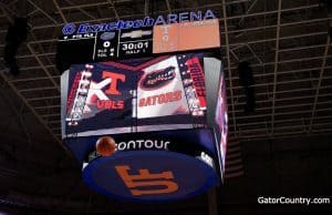 Florida Gators basketball scoreboard for the Exactech Arena- 1280x855