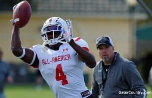 Florida Gators recruiting receiver target James Robinson at the Under Armour game- 1280x853