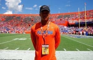 University of Florida commit Marco Wilson takes in the Florida Gators game against the Kentucky Wildcats in 2016- Florida Gators football- 1280x854