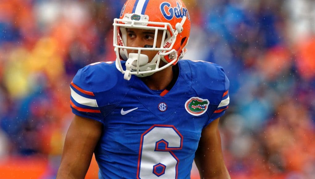 University of Florida cornerback Quincy Wilson looks to the sideline during the Florida Gators win over Missouri in 2016- Florida Gators football- 1280x852