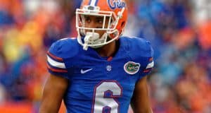 University of Florida cornerback Quincy Wilson looks to the sideline during the Florida Gators win over Missouri in 2016- Florida Gators football- 1280x852