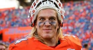 University of Florida linebacker Alex Anzalone walks off the field following the Gators wins over Kentucky- Florida Gators football- 1280x854