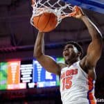 Florida Gators basketball player John Egbunu with the slam dunk against Kentucky- 1280x852