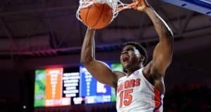 Florida Gators basketball player John Egbunu with the slam dunk against Kentucky- 1280x852