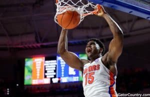 Florida Gators basketball player John Egbunu with the slam dunk against Kentucky- 1280x852