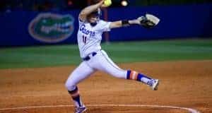 Florida Gators softball pitcher Kelly Barnhill pitches for UF- 1280x855