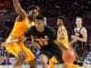 University of Florida forward Justin Leon drives to the basket against Tennessee- Florida Gators basketball- 1280x852