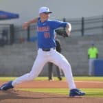 University of Florida sophomore Brady Singer pitches against William & Mary- Florida Gators baseball- 1280x850